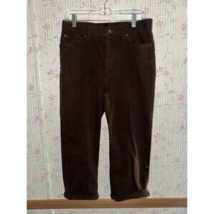 Vintage Lauren Ralph Lauren Jeans Co LRL Womens 12 Brown Pants Casual Straight